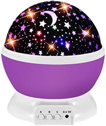 GZCY Multiple Colors 360 Degree Rotation Star Projector Night Lights for Kids