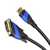 KabelDirekt High Speed HDMI to DVI Cable - Digital Video Cable High Resolution (20 ft) Bi-directional DVI 24+1 to HDMI Adapter for Full HD 3D 1080p - TOP Series
