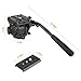 Fluid Head, Kamisafe KINGJOY VT-3510 Heavy Duty Video Camera Tripod Fluid Drag Pan Head with 1/4 3/8 Inch Screws Sliding Plate for DSLR Camera Video Camcorder Shooting Filming, Load up to 11lbs/5kg
