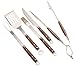 Mr. Bar-B-Q 02136X PD Forged 5-Piece Set in Wood Carrying Case