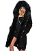 Roiii Women's Winter Anoraks Thicken Down Parka Hooded Plus Size Parka Jacket Coat Size S-3XL