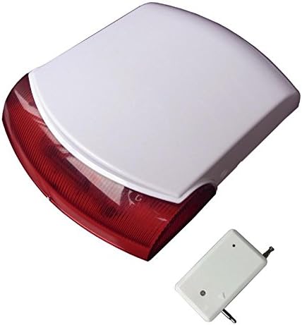 D3D Wireless Outdoor Strobe Siren with Re-Chargeable Battery for D3D Alarm System-D9