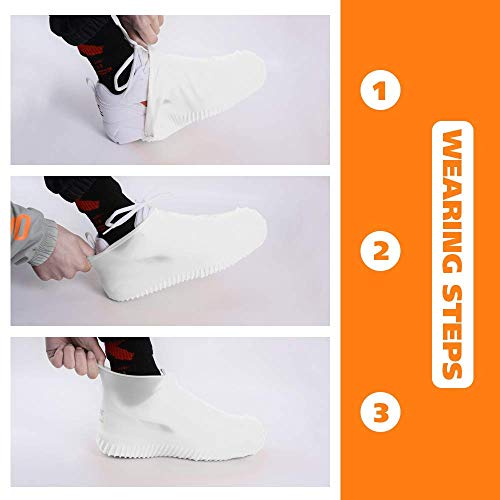 image for Waterproof Silicone Shoe Covers Reusable Foldable Anti-Slip Rain Shoe 