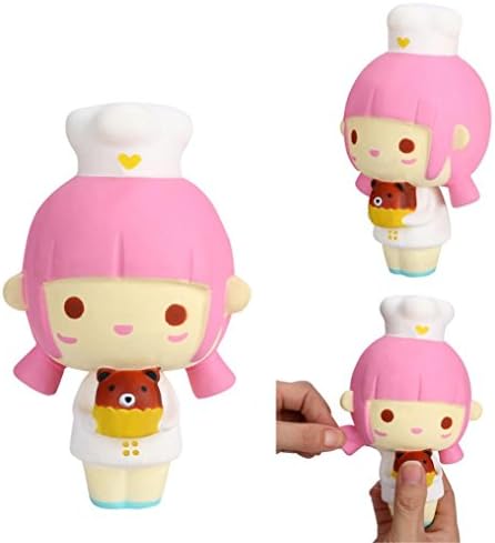 Yeefant Stress Relief Extrusion Toys Random Cooking Girl Charm Super Soft Slow Rising Relaxing Anti-Anxiety Squeeze Mini Colorful Scented Collection Squeeze Stress Reliever Toy For Kids Adult