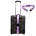 SINOKAL Luggage Straps Suitcase Belts Polyester Fabric Colorful Pattern Sturdy Packing Belt Strap (Not Include the Luggage) (One Pack-Purple Pattern)