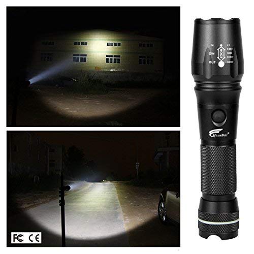 Flashlight, Hausbell T6-D 1000LM LED Flashlight for Camping,Patented product, 2 YEAR warranty!