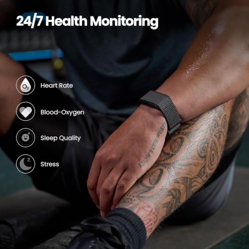 RizqMart Smart Fitness Tracker Watch for Men & Women, 24/7 Heart Rate & Sleep Monitor, 27 Sports Modes, 10-Day Battery, Waterproof Activity Tracker for Android