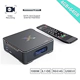 Android 8.1 TV Box,Dolamee A95X 4GB RAM 64GB ROM Amlogic S905X2 Quad Core 64bit Smart TV Box with Recording Function&SATA/Support 2T2R 5G&2.4G Dual Band WiF/ 4K2K@75fps/BT 5.0 & USB 3.0 Media Player