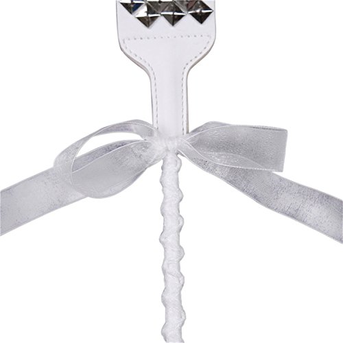 Lieberpaar white Leather Long Whip Riding Crop for Couples Role Play Kit