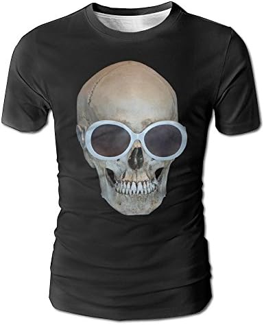 Men's T Shirts 3D Digital All Over Printed Skull Skeleton Tattoo Design Casual Short Sleeves