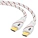 Ultra Clarity Cables 4K HDMI Cable 10FT [2 Pack], High Peed Hdmi Cables with Braided Cord & Gold Connectors, 4K @ 60Hz, Ultra HD, 2K, 1080P, ARC & CL3 Rated for Roku TV/PS5/HDTV/Blu-ray/Xbox One