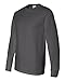 Fruit of the Loom Mens 5 oz.Heavy Cotton HD Long-Sleeve T-Shirt (4930) -CHARCOAL G -L
