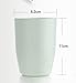 Aestar Multicolor Biodegradable Unbreakable Wheat Straw Water Cup Tumblers 13.5oz Set of 2 for Coffee, Tea, Water, Milk, Juice (L)