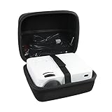 Hermitshell Hard EVA Travel Case fits DBPOWER Mini Projector JPJJ0723 / T20 / T21 1500 Lumens LCD Mini Projector Multimedia Home Theater Video Projector