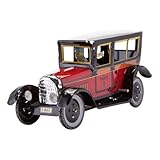 Paya Taxi Tin Toy Red Classic 1929, Metal Car Winds Up, Tin Toy Collection