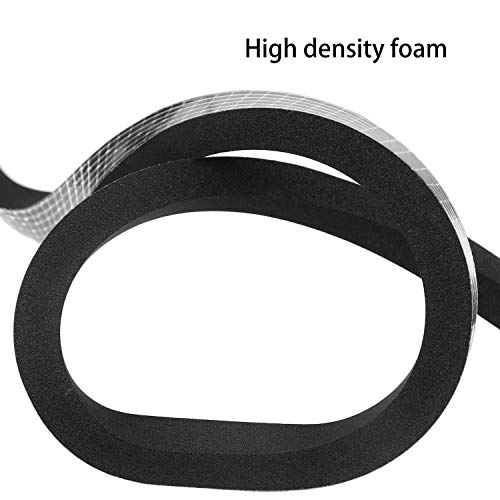 Yotache Foam Tape Weather Stripping for Door 2 Rolls 1/2" W X 3/8" T
