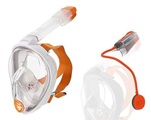 Ocean Reef Snorkie Talkie Aria Mask System (White, Small/Medium)