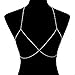 Fashion 21 Women's Sexy Bikini Bra Shaped Chain Twisted Rope Simple Body Jewelry (Silver Tone)