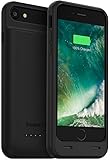 PowerBear iPhone 7 Battery Case (MFI) [3100mAh] High Capacity External Rechargeable Charger Pack for Apple iPhone 7 (Up to 160% Extra Battery) - BLACK [24 Month Warranty & Screen Protector Included]