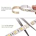LE 16.4ft LED Strip Light, Super Bright, 300 LEDs SMD 5050, Non-Waterproof LED Tape, Flexible Rope Light for Home, Kitchen, Under Cabinet, Bedroom, 12V Power Supply Not Included, Warm White