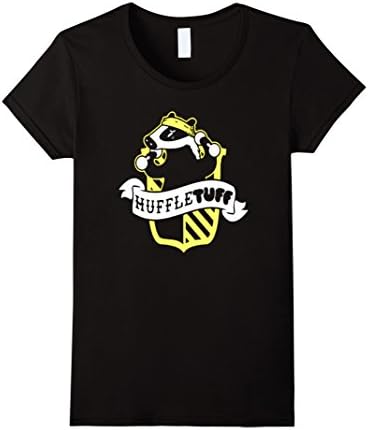Women's HUFFLETUFFSS FUNNY TSHIRT Large Black