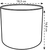 elho B.for Soft Round 18 Indoor Plant Pot 100% Recycled Plastic Ø18.3 x H16.7 view 4