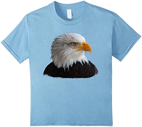 Kids Bald Eagle T-Shirt 8 Baby Blue