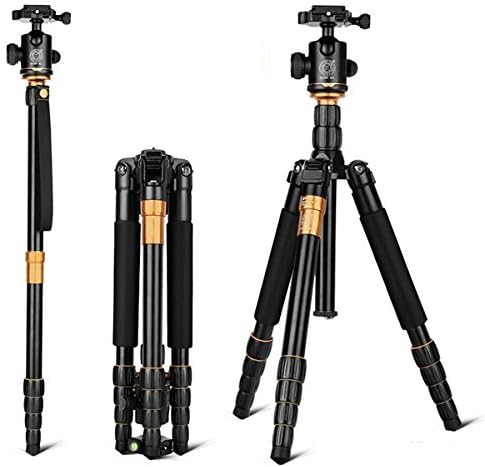 QZSD-Q666 Digital Camera 62inch 1580mm 360 Degree Height Flexible Tripod Type Lightweight 1.42KG Tripod & Monopod Folded 350MM DSLR Camera Stand
