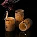 Antizer Flameless Candles With The effect Of Birch Bark Set Of 3 Include 10 Key Remote Control With 24 Hours Timer Function