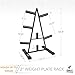 Olympic Weight Plate Rack, Holds up to 500lb of 2 inch Weights by D1F – Black Weight Holder Tree with 7 Branches for Stacking and Storing High Capacity Weights-Durable Triangle Plate Racks (Renewed)thumb 1