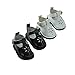 American Fashion World 2 Pack of Mary Janes with Buckles: White and Black| Fits 14
