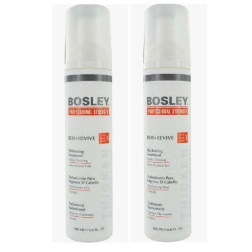 Bosley Bos Revive Thickening Treatment for Visibly Thinning Color-Treated Hair, 2 Count