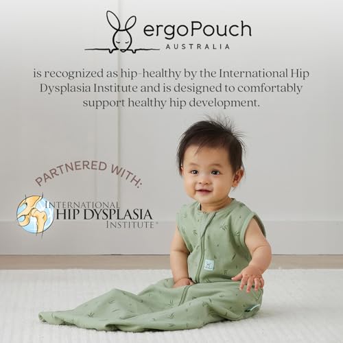 ergoPouch Jersey Sleeping Bag 0.2 TOG – Arms-Out Baby Sleep Sack, Ideal Transition from Swaddling, Slim Fit Keeps Baby Secure & Comfortable, Soft Breathable Fabric