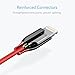 Anker Powerline+ Lightning Cable (6ft) Durable and Fast Charging Cable [Double Braided Nylon] for iPhone Xs/XS Max/XR/X / 8/8 Plus / 7/7 Plus / 6/6 Plus / 5s / iPad and More(Red)
