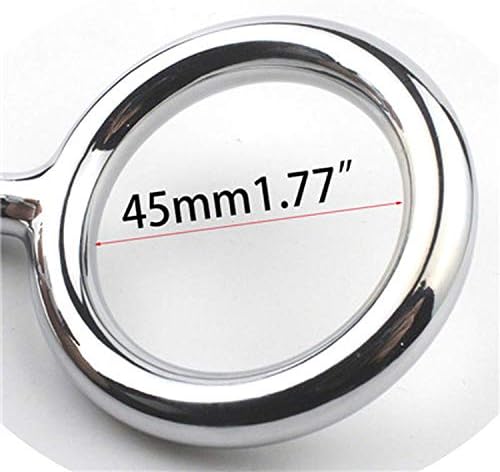 HISHZ TSHIRTS Heat-Tracing Good Quality Stainless Steel Metal Anál Hook with Ring for Male Anál Plug Chástí-ty Lock Fetish COC-k Ring,45mm