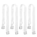 Hurriman 4 Pairs Clear Bra Straps Replacement Invisible Soft Transparent Bra Shoulder Straps, 10Mm Width, LARGE