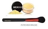 Mica Beauty(micabella) Mineral Foundation Mf-2 Sandstone for light Skin+ Sample Size Foundation +Wine Red Powder Brush +Sample Size