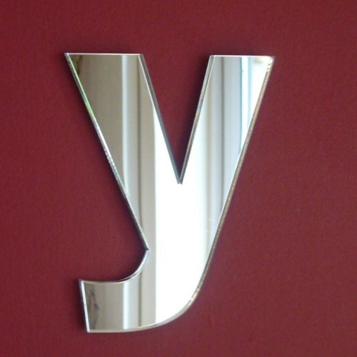 Super Cool Creations Lower Case Letter Y Mirrors - 45cm