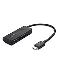 Cable Matters - Lector de tarjetas USB 3.1 tipo C de doble ranura para tarjetas de memoria Micro SD SDHC SDXC