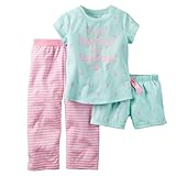 Carters Little Girls 3-Piece Jersey PJs Dancer Dreams