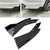 Hpory Auto achterbumperspoiler, 1 paar achterbumperspoiler diffuser voor achterbumperspoiler lip universele…