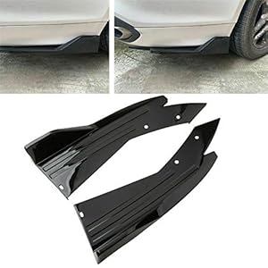 Hpory Auto achterbumperspoiler, 1 paar achterbumperspoiler diffuser voor achterbumperspoiler lip universele…
