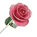 econoLED Long Stem Dipped 24k Gold Trim Red Rose in Gift Box,valentines Gifts for Couples, Cute Valentines Day Gift Ideas, Good Couple Gifts for Valentines, Romantic Anniversary Gifts(Pink)