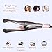 Hair Straightener Curling Iron 2 in 1, Professional Hair Straightener and Curler for All Hair Types, Tourmaline Ceramic Flat Iron with LCD Display, Rotating Adjustable Temperature and Auto Shut-Offthumb 4