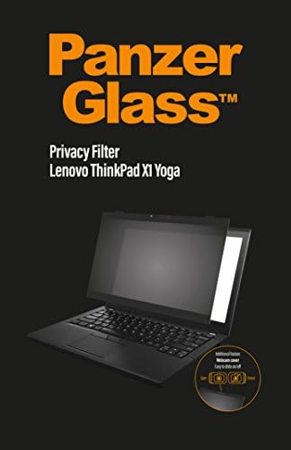 PanzerGlass Privacy Protection Filter for Lenovo ThinkPad X1 Yoga, Webcam cover, Easy attachment and detachment, Anti-glare coating, Blue light reduction, Scratch protection