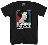 Princess Leia I Love You Han Solo Star Wars Retro Vintage Classic Funny Humor Pun Mens Adult Graphic Tee T-Shirt