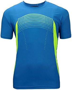 Men's Premium Fitted Crew Neck Short-Sleeve Tee Shirt Light Blue-2 Small