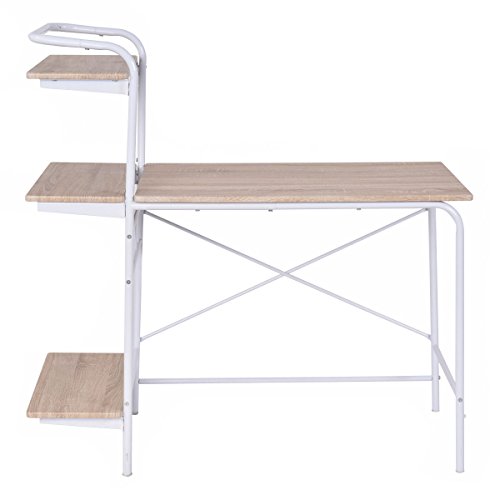 Computer Desk W/3-Tier Book Shelf Home Office Furniture Laptop Writing Desk New