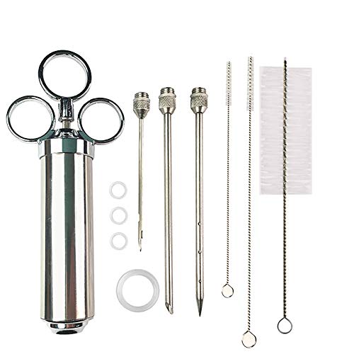 2oz Heavy duty 304 Stainless Meat Injector, Stainless Steel Injector
