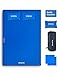 KingCamp Double Self Inflating Sleeping Pad for Camping 75D Sleeping Mat Queen Size Foam Camping Pad with 2 Travel Pillows Air Mattress for Backpacking Tent Indoor Outdoor Royal Blue